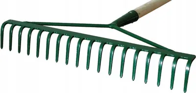 Obrázek produktu pro Ploché hrábě s násadou s 18 zuby 130 cm