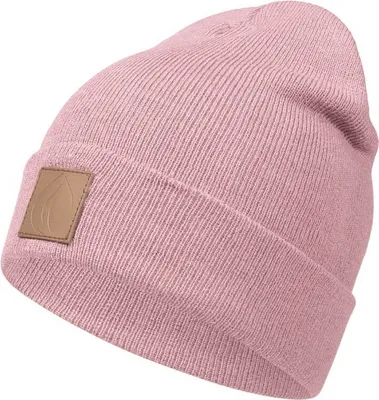 Produktbild von Occulto Leatherpatch Winter Mütze Beanie (Brown Label) Rose