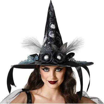 Image de Chapeau sorcière noir adulte