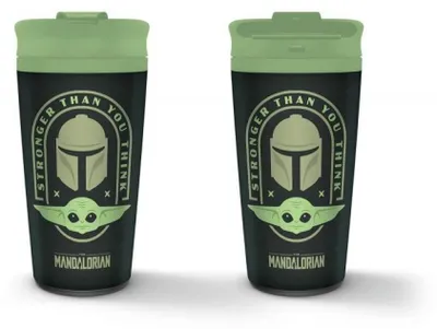 Productafbeelding van Star Wars: The Mandalorian (Sterker Dan Je Denkt) Metalen Reisbeker