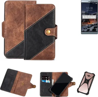 Produktbild von K-S-Trade Handy Hülle Schutz Hülle Schutzhülle Bookstyle Case kompatibel mit Switel eSmart M3 Handy Cover Hülle Schutztasche 1x