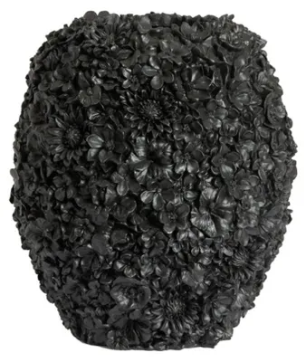 Produktbild von Light & Living - Vase VIOLETA - Schwarz - 27x27x30.5 cm