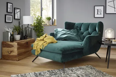 Produktbild von KAWOLA Longseat CHARME Velvet smaragd