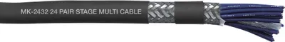 Produktbild von DAP MK-2432 Studio Multicore 24-paariges Kabel - doppelt geschirmt - schwarze Ummantelung