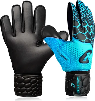 Image de Gants de gardien de but CATCH & KEEP Pro 3.0 pour enfants - gants de gardien de but pour enfants avec protection des doigts et bonne prise en main | gants de gardien de but junior, tailles 3 à 7