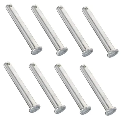 Produktbild von Gerüstkupplungsbolzen Metall M8x75 mit Sicherungsstift und Schnappverschluss für stabile Gerüstverbindungen im Bau