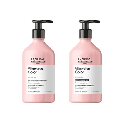 Produktbild von L'Oréal Professionnel Vitamino Color 2er Set Shampoo & Conditioner 1000 ml