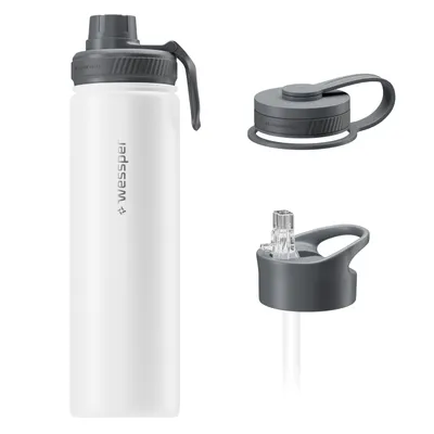 Obrázok produktu pre Termoska Wessper B3 THERMOSTEEL 0,7 l, biela, s 3 uzávermi