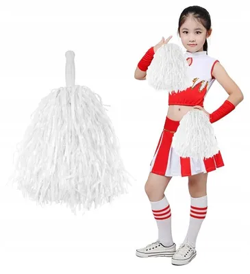 Produktbild von Gacek Cheerleader-Pompons Weiß Damen Kostüm Zubehör