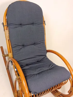 Produktbild von Polster für Schaukelstuhl , Ersatzpolster Rattan Schaukelstuhl Gr. 125 x 50 x 7 cm, Fb. uni Living anthrazit