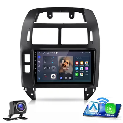 Image de Autoradio Android 15 pour VW Polo 9N 2001-2009 GPS Navi WIFI BT FM DAB+ 2+64G avec caméra