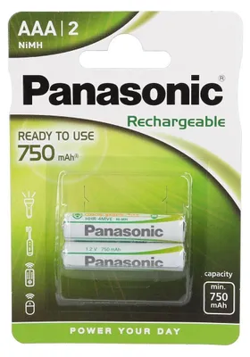 Produktbild von Wentronic AAA 750mAh NiMH 2-BL EVOLTA, Wiederaufladbarer Akku, AAA, Nickel-Metallhydrid (NiMH), 1,2 V, 2 Stück(e), 750 mAh