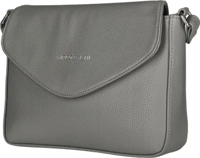 Produktbild von Kleine Damen Tasche Schultertasche Umhängetasche Crossover Bag Leder Optik Handtasche Grau