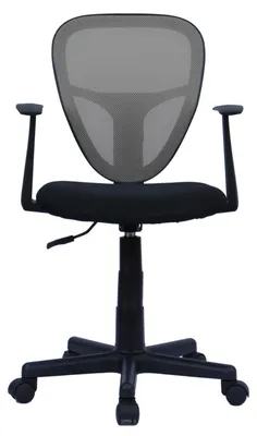 Produktbild von Schreibtischstuhl Kinder STUDIO ergonomisch, Schwarz/Grau - Kinderschreibtischstuhl für Kinderzimmer, drehbar und höhenverstellbar mit Armlehnen, atmungsaktiver Meshbezug [max. Belastbarkeit 100 kg]