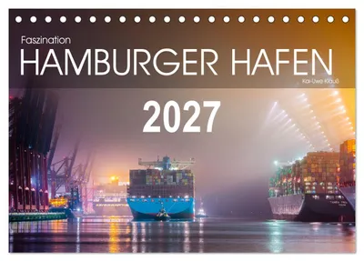 Produktbild von Faszination Hamburger Hafen (Tischkalender 2027 DIN A5 quer), CALVENDO Monatskalender