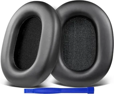 Zdjęcie produktu dla Zamienne kolczyki skórzane dla Sony WH-1000XM5 - izolacja dźwięku, pianka pamięci i wygodne uszy