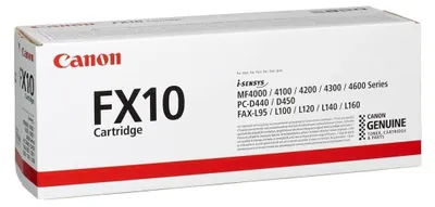 Image de Canon FX-10 - Noir - original - Tonerpatrone - für i-SENSYS FAX-L140, L160, MF4018, MF4270, MF4320, MF4330, MF4340, MF4350, MF4370, MF4380