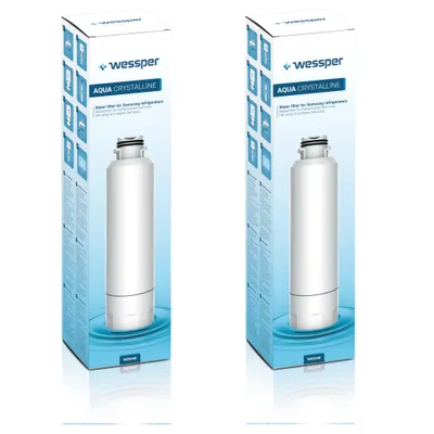 Produktbild von Wessper 2x Kühlschrank Wasserfilter, kompatibel mit Samsung DA29-00020B, DA97-08006A-B, HAF-CIN EXP, DA29-00020A, DA29-00019A - Ersatzfilter