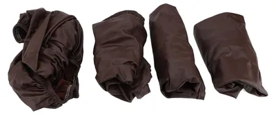 Image de Housse de siège en 4 parties en cuir PU, hydrofuge, anti-taches, antidérapante, élastique, pour la maison, l'hôtel, le café