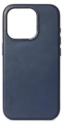 Zdjęcie produktu dla Etui Decoded Leather Case skórzane z MagSafe do iPhone 15 Pro - niebieskie