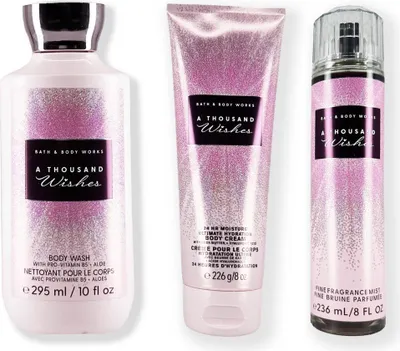 Produktbild von Bath & Body Works Set von A THOUSAND WISHES 3 Stk