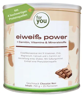Productafbeelding van For You Eiwit Power Chocolade, 750 g