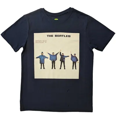 Immagine prodotto di The Beatles | Maglietta ufficiale della band | Help! Copertina dell'album., Media, Blu
