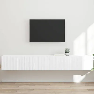 Obrázok produktu pre vidaXL TV skrinka, 2 ks, biela, 98 x 31 x 29,5 cm, drevotrieska