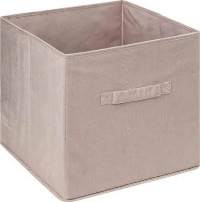 Zdjęcie produktu dla Pudełko do regału 31x31cm Velvet beżowe