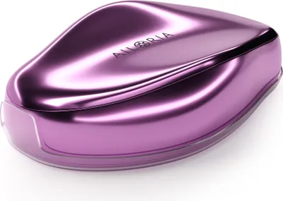 A close-up, studio shot of a purple, metallic-finish callus remover with the brand name 'AILORIA' embossed on the lid.