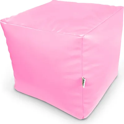 Produktbild von Natalia Spzoo Sitzwürfel aus Kunstleder zum sitzen spielen super leicht - Pink