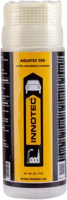 Immagine prodotto di INNOTEC Aquatec 500 – Panno in pelle ultra assorbente per auto, moto e vernici di autoveicoli – asciugatura senza aloni su cromature e vetri
