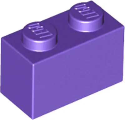Produktbild von 1 Stück LEGO, Teil Nr. 3004 in Dunkellila (Dark Purple)
