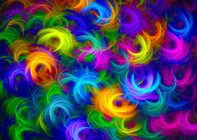 Produktbild von ENJOY Puzzle Abstrakte Neon-Federn 1000 Teile