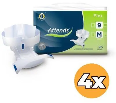 Produktbild von 4x Attends Flex 9 Größe M 75–105 cm (26 Stück)