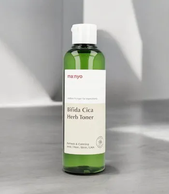 Obrázek produktu pro Ma:nyo - Bifida Cica Herb Toner - Exfoliační tonikum pro zklidnění pleti 210ml