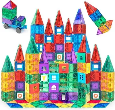 Produktbild von Playmags - 150 Stück magnetisches Konstruktionsspielzeug