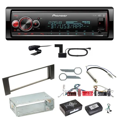 Produktbild von Pioneer MVH-S520DAB Bluetooth Digitalradio AUX WMA Einbauset für Audi A4 B6 B7