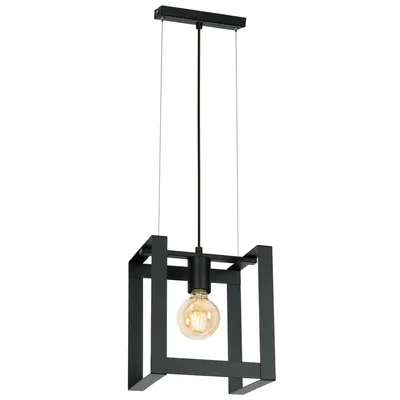 Zdjęcie produktu dla Lampa wisząca loftowa czarna Kartel 1xE27 15W Luminex