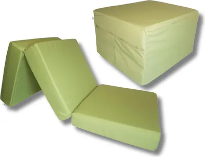 Obrázok produktu pre Skladací matrac Lux 195x75x15 cm + Taška - Svetlozelený, praktický, turistický, prenosný, pohodlný, ideálny pre hostí