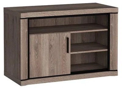Produktbild von Masseno TV-Schrank MALAGA 107 cm Fernsehschrank mit Schubladen und 1 Türen TV-Lowboard für Wohnzimmer Modern 107x50x72 cm Braun