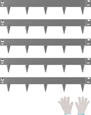 Produktbild von Rasenkante Gartenpalisade Beeteinfassung - Beetumrandung 990x156mm - 5er Pack Garten-Einfassungskanten