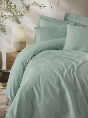 Immagine prodotto di L'Essentiel Linge de Maison, Plaid - Sage, Set letto singolo (DE), Salvia, 100% cotone, 135 x 135 cm