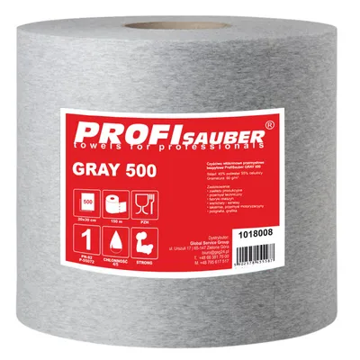 Produktbild von Sivá Netkaná Priemyselná Čistiaca Utierka Profisauber Grey 500