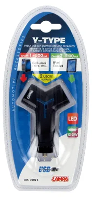 Immagine prodotto di Caricabatterie per cellulare LAMPA da auto 39021
