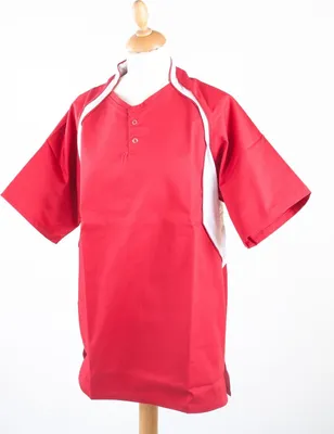Image de Jobeline Chemise de cuisine Jeff en différentes couleurs, Taille:44, Couleur:rouge/blanc