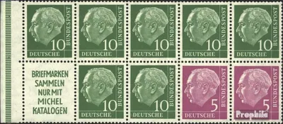 Produktbild von Briefmarken BRD (BR.Deutschland) 1955 Mi Hbl4 postfrisch