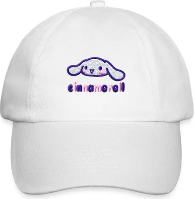Produktbild von Spreadshirt Cinnamoroll Stick Portrait Baseballkappe, One size, Weiß/Weiß