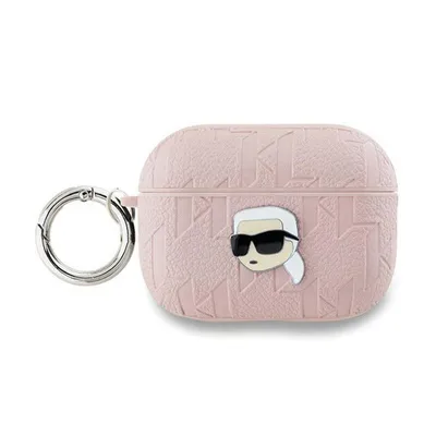 Image de Karl Lagerfeld Monogram Karl Head - Étui AirPods Pro 2 (rose)