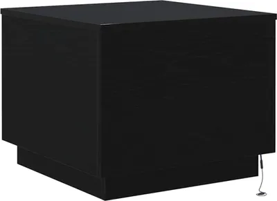 Immagine prodotto di Tavolino da Salotto con Luci LED Rovere Nero 50x50x40 cm
